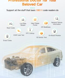 ANCEL AD410 Enhanced OBD II Vehicle Code Reader Automotive OBD2 Scanner Auto Check Engine Light Scan Tool (Black/Yellow) 33 71sxT6KfrqL