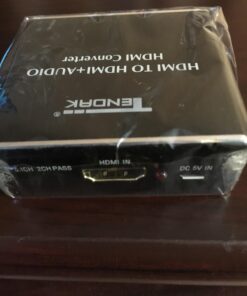 Tendak 4K x 2K HDMI to HDMI and Optical TOSLINK SPDIF + 3.5mm Stereo Audio Extractor Converter HDMI Audio Splitter Adapter(HDMI Input, HDMI + Digital/Analog Audio Output),AV-096-BK 45 71sxv3D4KDL