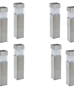 Morvat LED Auto Solar Powered Outdoor Path Lights with Stainless Steel & Durable Plastic for Garden Yard & Pathway, Bright Waterproof Landscape & Patio Lighting, Dusk to Dawn, White Light, 8 Pack 16 71syAWLVtxL 2