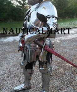 Alternative view of NauticalMart LARP Full Suit of Armor Medieval Knight Wearable Costume