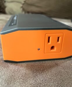 ZeroKor Portable Power Bank with AC Outlet, 65W/110V Portable Laptop Charger Battery Bank, 24000mAh/88.8Wh External Battery Pack,Backup Power Source for Outdoor Tent Camping RV Home Office Emergency Orange Grey 56 71syrbwI5L