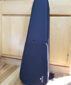 Cecilio Solid Wood Electric/Silent Violin with Ebony Fittings - 4/4 Full Size - Metallic Red Mahogany 4/4-size 39 71t X G4TUL