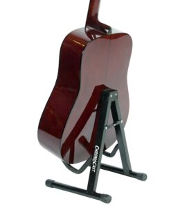 ChromaCast Folding A-Frame Guitar Stand for Acoustic and Electric Guitars with Secure Lock (CC-MINIGS),Black CC-MINIGS 26 71t nbxikaL