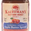 Kauffman's Fruit Farm Homemade Apple Butter Spread, Original, 8.5 Oz. (Pack of 2) With Sugar & Spice 8.5 Ounce (Pack of 2)