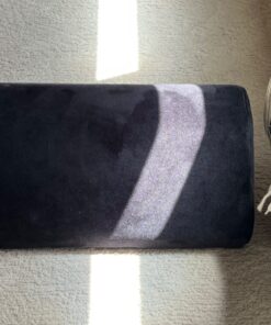 Amazon Basics Under Desk Foam Foot Rest with Washable Cover Comfortable Foot Stool for Home and Office, Black, 5.1 x 10.2 x 17.3 Inch 23 71t1 pk2I L