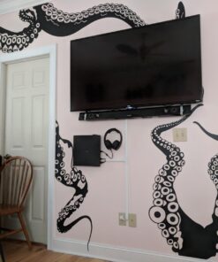 Tentacles Wall Decal Kraken Octopus Tentacles Wall Sticker Sea Animal Wall Decal Mural Home Art Decor Black Large 28 71t1BnNVxUL
