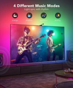 Govee Envisual TV LED Backlight with Camera, RGBIC Wi-Fi TV Backlights for 55-65 inch TVs, Works with Alexa & Google Assistant, App Control, Music Sync Lights, H6199 19 71t1P9DaJvL