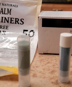 Vivaplex 50, Clear, Empty, 5.5 ml Lip Balm Tubes with White Caps 24 71t1q eRJeL