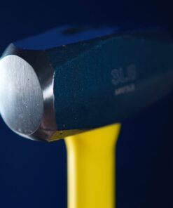 ESTWING Sure Strike Drilling/Crack Hammer - 3-Pound Sledge with Fiberglass Handle & No-Slip Cushion Grip - MRF3LB,Blue/Yellow 3 lbs (Pounds) 18 71t1xATn2WL