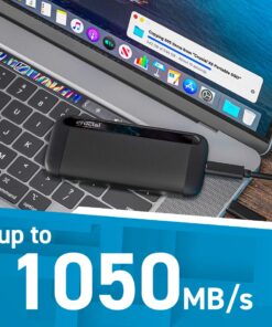 Alternative view of Crucial X8 2TB Portable SSD - Up to 1050MB/s - PC and Mac - USB 3.2 External Solid State Drive - CT2000X8SSD9