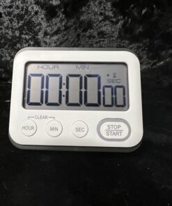 Digital Kitchen Timer Magnetic Loud Alarm, Large LCD Screen Silent/Beeping Multi-Function for Teachers Classroom Kids, Black 28 71t2pdU8QAL