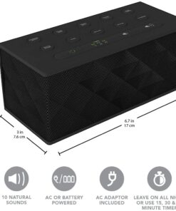 Big Red Rooster White Noise Machine - Sound Machine For Sleeping & Relaxation - 10 Natural and Soothing Sounds - Plug In Or Battery Powered - Portable Sleep Sound Therapy for Home, Office or Travel 20 71t2xlWlPML