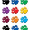 Teacher Created Resources Mini Accents, Colorful Paw Prints (5116),Multi Color 36 Count (Pack of 1) 14 71t3S3Hd8iL