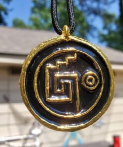 MASTER USA - COIN - Coin Necklace, Antique Gold Alloy Metal Medallion, Includes Black Nylon Neck Cord, Perfect for Cosplay, Pirates, Caribbean, Aztec, Skull, Fantasy - COIN, Small 36 71t4HUtd6wL