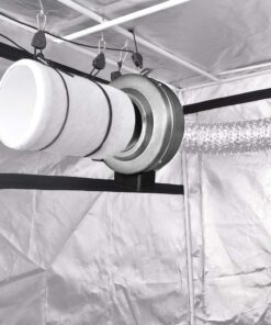 iPower 6 Inch 442 CFM Inline Fan with 6" 16 Feet Ducting Combo for Grow Tent Ventilation, Fan & Ducting & Filter, Silver 19 71t4gN6WnFL