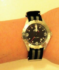 BluShark Original Premium Nylon Watch Strap - Stainless Steel Buckle with Multiple Sizes & Premium Styles, Replacement Watch Straps for Men & Women, Ballistic Military Waterproof BOND 20mm Premium Brushed Buckle 56 71t5 tV9D0L 1