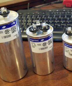 Genteq C3355R Capacitor Dual Run Round 35/5 UF MFD 370V VAC 97F9834 (Replace Old GE# Z97F9834) 35 and 5 MFD at 370V 27 71t5Hvl tdL