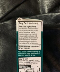 Amazon Basic Care No Drip Severe Congestion Nasal Pump Mist Spray, 12 Hour Relief, Oxymetazoline HCl, Maximum Strength Plus Menthol, Steroid Free, 1 Fluid Ounce No Drip Menthol 31 71t5dk704pL