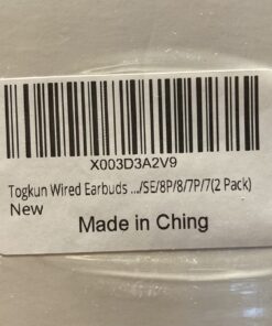 Togkun Wired Earbuds Headphones, Earphones in-Ear with Microphone and Call Controller, Noise lsolating, Bluetooth, Compatible with iPhone14/13/12/11/X/SE/8P/8/7P/7(2 Pack) 2PCS 21 71t5fzpJj1L