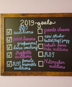 Loddie Doddie Magnetic Chalkboard - for Kitchen and Wall Decor - Easy-to-Erase Chalkboard - Framed Magnet Blackboard - Hanging Black Chalkboards (Rustic Frame, 18x22) Rustic Frame 32 71t6B55NL