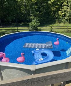 INTEX 58859EP Sit 'N Float Inflatable Lounge: Built-In Cup Holders – Heavy-Duty Handles – 220lb Weight Capacity – 58" x 39" – Colors May Vary 32 71t6Of2TL8L 1