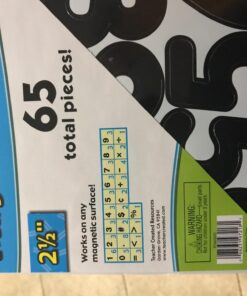 Teacher Created Resources Black 2-1/2" Magnetic Number, 0.10" x 2.50" x 2.50" 10 71t724eGQnL
