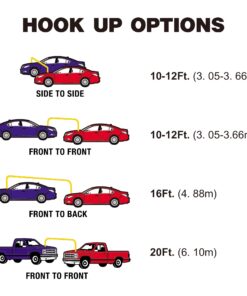CARTMAN 4 Gauge 20 Feet Jumper Cables Automotive Booster Cables with Carry Bag for Car SUV and Pickup Trucks 20-Feet (4-Gauge) 33 71t7J33TC2L