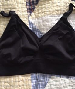 HOFISH 3PACK Full Bust Seamless Nursing Maternity Bras Bralette S-XXL with Extra Bra Extenders & Clips Medium Blackbeigepink 61 71t7ywV3XzL