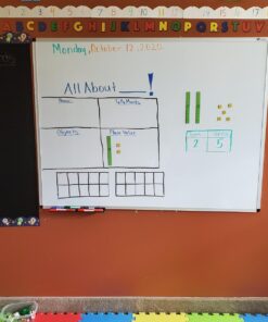 VIZ-PRO Magnetic Whiteboard/Dry Erase Board, 48 X 36 Inches, Silver Aluminium Frame 41 71t81MuBXL