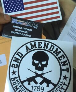 2nd Amendment Homeland Security; Round Bumper Sticker 1 7 71t8jyjKRKL