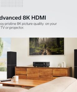 Denon AVR-S770H 7.2 Ch Home Theater Receiver (2023 Model) - 8K UHD HDMI Receiver (75W X 7), Wireless Streaming via Built-in HEOS, Bluetooth & Wi-Fi, Dolby TrueHD, DTS Neural:X & DTS:X Surround Sound AVR-S770 8 71t8vc31lYL