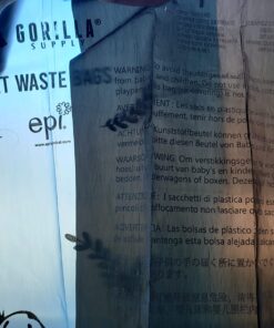 GORILLA SUPPLY Dog Poop Waste Bags with Dispenser and Leash Tie, 9" x 13", Blue, 1000 Count 44 71t9MP1uumL