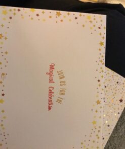 T-Antrix 24 Pcs Unicorn Invitations with 24 Envelopes, Double Sided Rainbow Glitter Unicorn Birthday Party Invitation Cards for Kids Birthday Baby Shower Unicorn Party Supplies 39 71tAB15O1UL