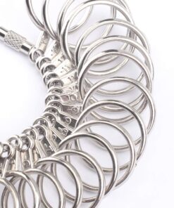 CDBOVID Ring Gauge Tool Ring Stainless Ring on Finger Measuring Ring Tool, Jewelry Sizers Rings Custom Standard Hand Rings Accessories 13 15 71tAWKjo7vL