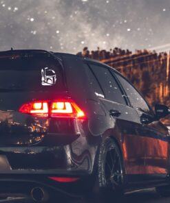 Alternative view of Boba Fett Helmet Sticker Decal Notebook Car Laptop 4" x 5" (White)