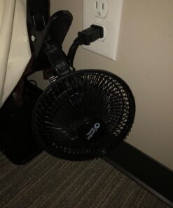 Comfort Zone 6 INCH - 2 Speed - Adjustable Tilt, Whisper Quiet Operation Clip-On-Fan with 5.5 Foot Cord and Steel Safety Grill, Black 31 71tBHDtsamL
