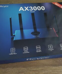 Reyee AX3000 Wi-Fi 6 Router, Dual Band Internet, 802.11ax Wireless, Coverage up to 3,000 Sq. Ft., Gigabit Wan Aggregation, WPA3, Smart VPN for Large Home (RG-E4), 2023 Release 73 71tBcxeGGL