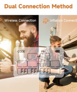 GUTA Trailer Tire Pressure Monitoring System, Trailer TPMS with 6 Sensors, 6 Alert Modes, Signal Booster, Power Saving Display, Long Sensing Distance, for 3 Trailers (T1/T2/T3), for RV, Trailer 6-Sensors 23 71tBsL11ROL