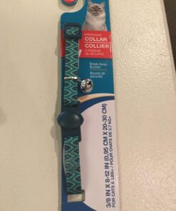 Petmate Aspen Pet Breakaway Fashion Collar, 3/8" x 8-12", Sub Geo Blue 3/8" x 8-12" 29 71tC l4bKiL