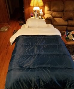 Coleman Camping Cot, Air Mattress, & Pump Combo, Folding Camp Cot & Air Bed with Side Table & Battery-Operated Pump, Great for Comfortable Outdoor Sleeping & Camping Twin 53 71tCFA4ojNL