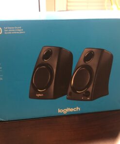 Logitech Z130 PC Speakers, Full Stereo Sound, Strong Bass, 3.5mm Audio Input, Headphone Jack, Volume Controls, Computer/TV/Smartphone/Tablet - Black Speaker 30 71tCWqMj7iL
