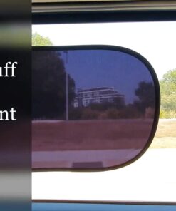 kinder Fluff Car Window Shade (4Pack)-The Only Certified Car Window Sun Shade for Baby Proven to Block 99.95% UVR - Mom's Choice Gold Award Winning - Car Seat Sun Protection 20x12in (51x31cm) 2 Semi Transparent + 2 Transparent 33 71tDKLgblpL