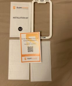 Supershieldz (2 Pack) Designed for iPhone 11 Pro, iPhone Xs and iPhone X (5.8 inch) Tempered Glass Screen Protector with (Easy Installation Tray), Anti Scratch, Bubble Free 24 71tDNNdG11L