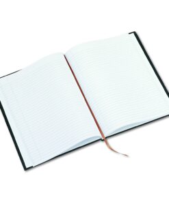 Blueline Executive Notebook with Ribbon Bookmark, 1-Subject, Medium/College Rule, Black Cover, (75) 10.75 x 8.5 Sheets 20 71tDTIJ41ML