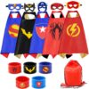 RioRand Kids Dress Up 5PCS Superhero Capes Set and Slap Bracelets for Boys Costumes Birthday Party Gifts 34 71tDgKIn8sL