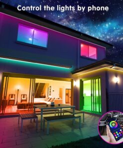 Tenmiro Led Strip Lights 130ft (2 Rolls of 65ft) Smart Light Strips with App Control RGB Led Lights for Bedroom,Music Sync Color Changing Lights for Room Party 18 71tDm8AyFmL