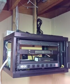 Tripp Lite 6U Wall Mount Rack Enclosure Server Cabinet, 16.5" Deep, Switch-Depth (SRW6U), Black Standard 27 71tE45brixL