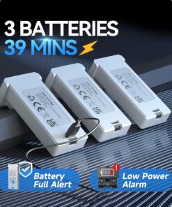 Holy Stone Drone with Camera for Adults, HS430 FPV HD 1080P Video Aircraft for Beginner, Foldable Hobby RC Quadcopter,Toys Gifts with Circle Fly, Throw to Go, 3 Batteries 39 Mins Long Flight Time Grey 22 71tELL8klIL