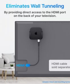 TotalMount – Apple TV Mount – Compatible with all Apple TVs Premium Black Apple TV Mount 27 71tEPT9MehL