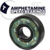 8 x 22 x 7 mm Titanium Bearings Balls Skate Bearing 608